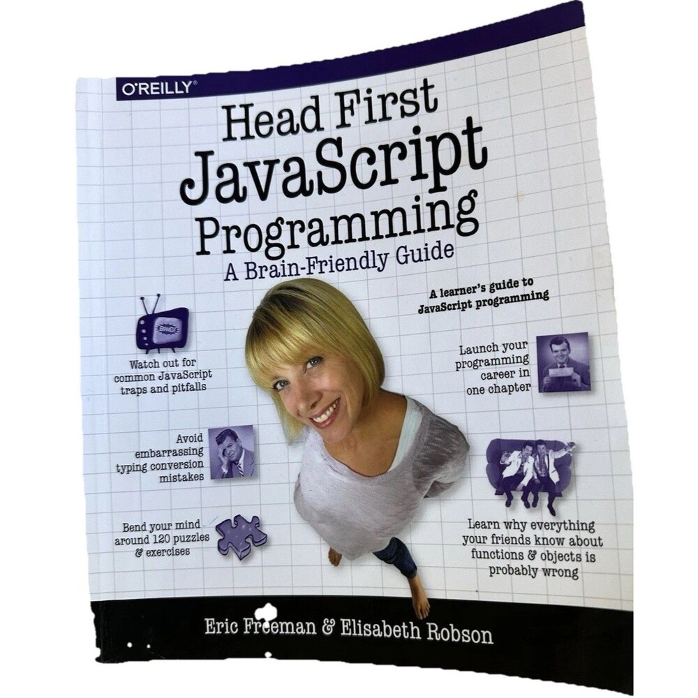 Head First JavaScript Programming O’Reilly Freeman Robson Paperback Book